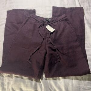 Banana Republic Womens Dark Purple Chinos